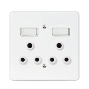 Lesco Double Plug White Steel