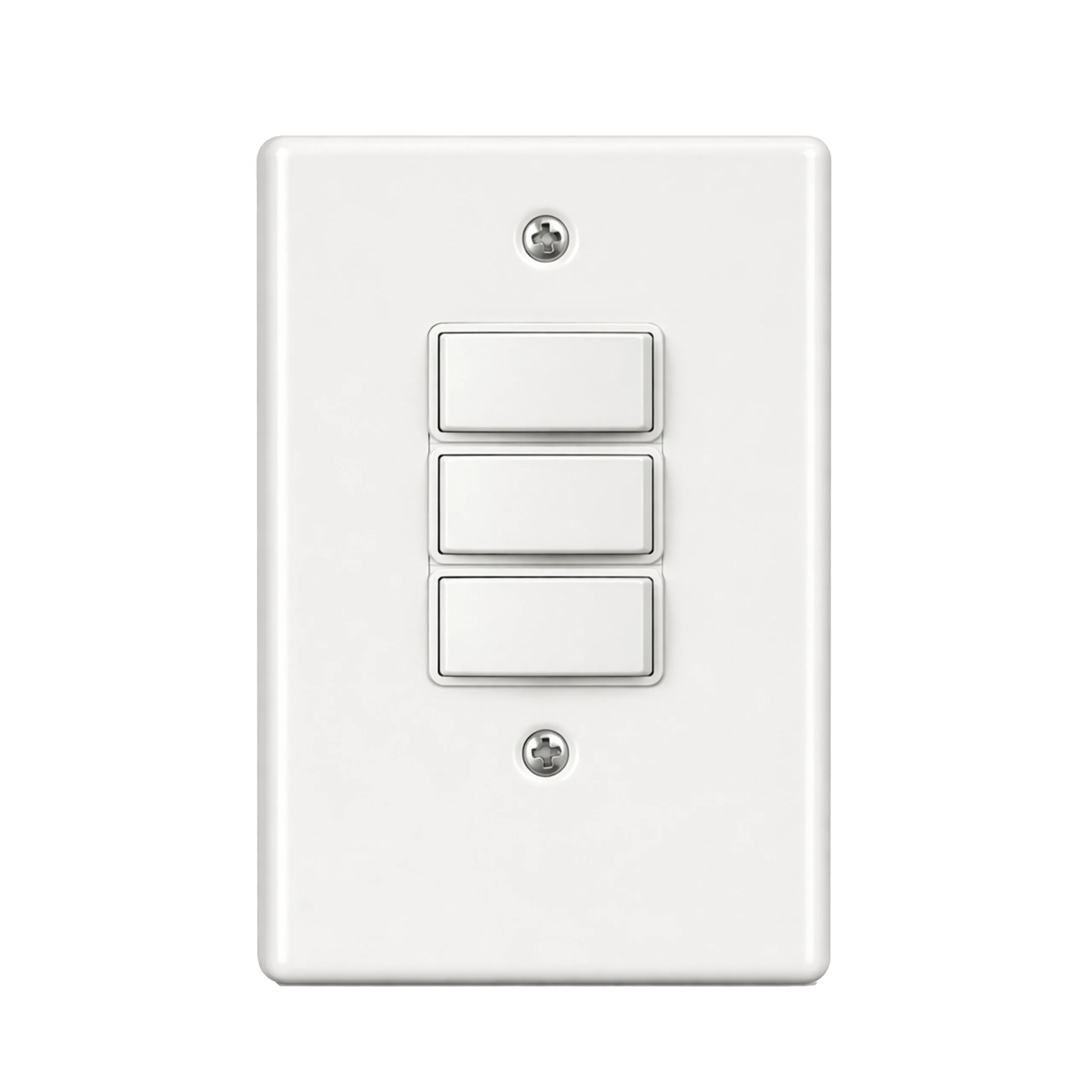 Lesco Light Switch 3 Lever White Steel